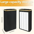 thumbnail image 5 of Jokapy Toilet Paper Holder with Lid, Freestanding Slim Toilet Paper Storage Basket, Black, 5 of 10