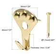 thumbnail image 2 of Ganchos para cuadros Uxcell 75lbs Kit de ganchos para marco de fotos con clavos 30Pack, 2 of 5