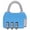 Blue, variant on Eye Catching Travel Lock for Backpacks and Luggage Business Metal Suitcase Lock Lock Easy to Use
