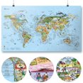 thumbnail image 1 of Surf Maps World Map Surf Accessory One Size Multi, 1 of 4