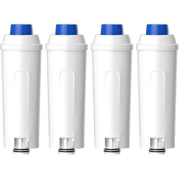 shiyou-Replacement Water Filter Compatible with DeLonghi DLSC002, 4 Pack Water Filter Compatible with DeLonghi ECAM, ECAM, ETAM, EC, BCO, BC Series Coffee Maker, Soften Water
