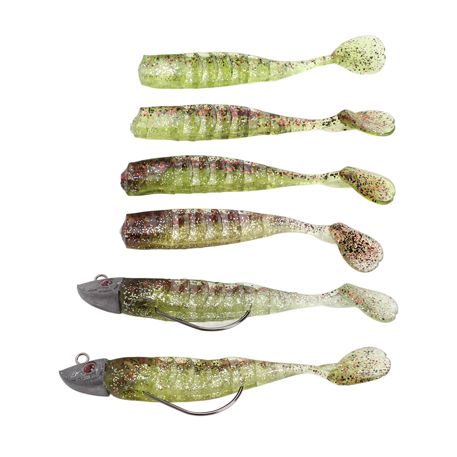 Details about   New Design Body Fishing Soft Lure Kit Glossy Artificial Bait Appâts artificiels