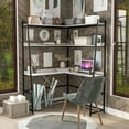 thumbnail image 3 of Furniture of America Narvay Metal Corner Writing Desk with USB, 3 of 5