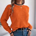 thumbnail image 5 of Goodtrade8 Oversized Light Sweaters for Women Pullover Solid Color Casual Crew Neck Long Sleeve Sweaters for Women Tops, 5 of 7