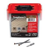 Fastenmaster 5000251 TrapEase 2.5 in. Torx TTAP Star Head Saddle Carbon Steel Composite Deck Screws, Saddle - 350 Per Box