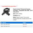 thumbnail image 2 of Engine Coolant Thermostat Housing Assembly - Compatible with 2008 - 2015 Volvo XC70 2009 2010 2011 2012 2013 2014, 2 of 2