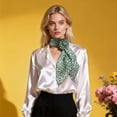 thumbnail image 2 of Unique Bargains 1 Pc Scarf Leopard Pattern Rose Neck Scarf Green, 2 of 5