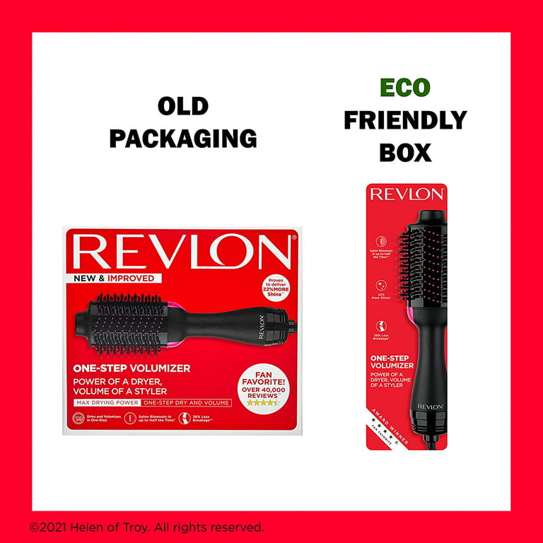 Revlon One-Step Volumizer Original 1.0 Hair Dryer and Hot Air Brush, Black  Black