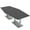 Asian Night w/Silver Base no Electric, variant on 8 Person Hexagon Conference Table With Metal Bases Electrical Modules