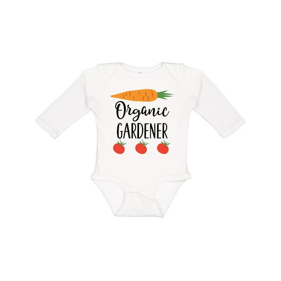Inktastic Gardening Organic Gardener Boys or Girls Long Sleeve Baby Bodysuit