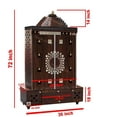 thumbnail image 2 of Wooden Designer Modern Temple With Doors With LED Lights / Mandir For Home And Office / Pooja Cabinet / Pooja Mandapam / Pooja Chowki, 2 of 2