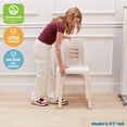 thumbnail image 6 of ECR4Kids Stackable Bentwood Chair, 16in Seat Height, Montessori Furniture, White Wash, 2-Pack, 6 of 9