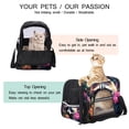 thumbnail image 3 of Raccoon Fabric 900D Oxford Cloth Pet Carrier Bag with Sherpa Base and Nylon Webbing,Dog Travel Carrier for Small to Medium Dogs, 3 of 7