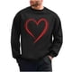 thumbnail image 2 of Ceisia Men's Regular-Fit Crew-Neck Double-Heart Hand-Drawn Printed Casual Sweatshirt Gift, 2 of 6