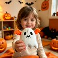 thumbnail image 6 of Bulk Halloween Ghost Plush Toys, 6 Assorted Mini Stuffed Ghost Figures, Non-Candy Trick or Treat Goodie Bag Fillers, Party Favor Gifts for Kids, 6 of 8