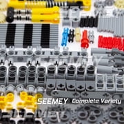 184PCS Gear and Axle Set for Technic Parts Compatible with Lego-Technic Parts, DIY Gears Assortment Pack((Liftarm, Pins, Axles, Connectors)) for Technic Building Blocks Set(Random Color)