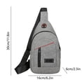 thumbnail image 3 of Ovzne Fashionable Embroidery Diamond Shoulder Crossbody Bag Large Capacity Watertight Backpack With Data Hole On Clearance, 3 of 6