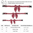 thumbnail image 3 of Tignapoo Collier de Chien de Noël à Carreaux Rouges Festifs avec Nœud Amovible - Coton Doux, Tailles Ajustables, Boucle Durable pour Grands Chiens, 3 of 6