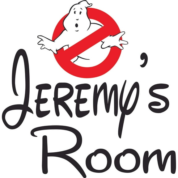 Ghost Busters Cartoon Show Spooky Customized Wall Decal - Custom Vinyl Wall Art - Personalized Name - Baby Girls Boys Kids Bedroom Wall Decal Room Decor Wall Stickers Decoration Size (30x30 inch)