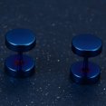 thumbnail image 2 of Unisex Stainless Steel Ear Stud Earring Titanium ear stud Dumbbell High Polished Ear Piercing Punk Style, 2 of 7