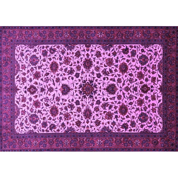 Ahgly Company Indoor Rectangle Persian Purple Traditional Area Rugs, 2' x 4'