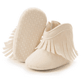 thumbnail image 4 of Meckior Baby Girls Boys Boots Infant Cowboy Tassel Booties Newborn Moccasins Shoes for 3-18 Months, 4 of 7