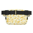thumbnail image 3 of Rateoe Banana Print Fanny Pack Belt Bag for Women and Men, Square Double-Layer Waterproof Waist Pack with Adjustable Strap for Hiking, Jogging, Cycling, 3 of 9