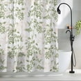 thumbnail image 2 of Sage Green Fruit Waterproof Shower Curtain, Large 72"x84" Washable Polyester Fabric Shower Curtains for Bathroom, Vintage Plant Nature Botanical Flower Decorative Bathtub Curtain Sets with Hooks, 2 of 9