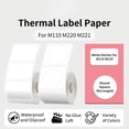 thumbnail image 2 of Thermal paper Label Maker Paper M110 Label for Small Business Multi-Purpose Thermal Sticker for M110 M221 M200 M220 Printer 50x40mm-160PCS-1R, 2 of 6