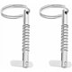 thumbnail image 1 of Pasadores de liberación rápida para Bimini de barco de diámetro con leva y resorte, hardware marino, acero inoxidable 316 con anillo de tracción de 5 x 51 mm, 2 piezas de plata, 1 of 5