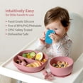 thumbnail image 3 of Taza de agua de silicona para niños, taza de bebida de aprendizaje a prueba de caídas para bebés, taza de alimentos complementarios de silicona para bebés, 3 of 6
