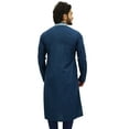 thumbnail image 5 of Atasi Men's Indian Designer Ethnic Gray Cotton Long Kurta Shirt Wear-Small, 5 of 7