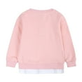 thumbnail image 4 of FAOWME Boys Girls 2 Pcs Sweatshirt Hoodie Pullover Tops Sweat Suit Unisex Long Sleeve Hoody Tops + Elastic Waist Shorts Pockets Set Pink 12-24 Months, 4 of 8