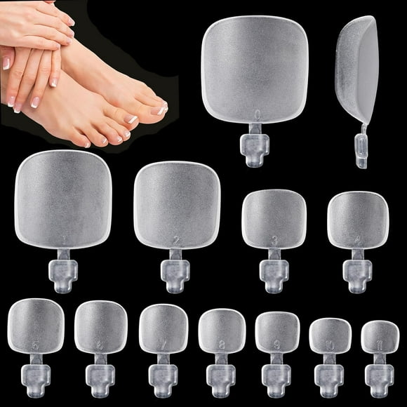 shiyou-False Nail for Toes Natural Fake Toe Nail Art Tips Clear Fake French Tip Toe Nails Nail Art Design Acrylic Toe Nail for Women Girls Short Fake Toe Nails Matte Big Toe Tips Press on Toenails
