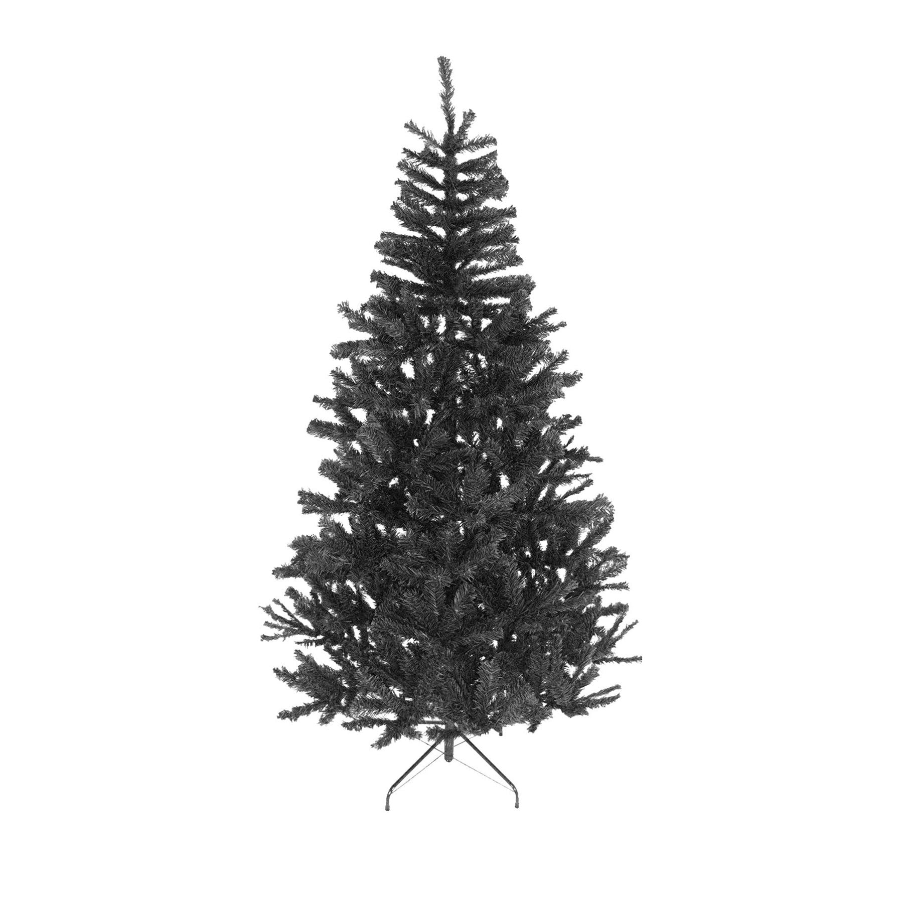 Black Christmas Tree Imperial 230 Tips Artificial Tree with Metal Stand 4ft 