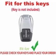 thumbnail image 2 of Key Fob Cover Fit for Ferrari F430 488 458 F12 Roma 812 F8 Smart Remote Key Case Protector with Keychain Key Holder, 2 of 7