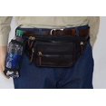 thumbnail image 6 of Genuine Leather Fanny Pack Front Pocket RFID Travel Outdoor Hiking Bottle holder Pouch Wallet Purse for Men Women, 6 of 19