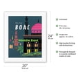 thumbnail image 2 of Middle East - British Overseas Airways Corporation Fly by BOAC - Vintage Airline Travel Poster by Dick Negus & Philip Sharland c.1954 - Fine Art Rolled Canvas Print 16in x 20in, 2 of 4