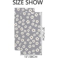 thumbnail image 3 of Soft Hand Fingertip Towels, 2 Pcs Face Bath Towels Small Simple Flowers Absorbent Washcloths for Bathroom Hotel Kitchen, 30"x15", 3 of 6