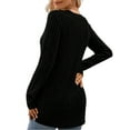 thumbnail image 4 of TARAINYA Women's Casual Long Sleeve Crewneck Pullover Sweater Lightweight Fall Winter Tunic Top, 4 of 6