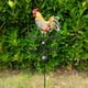thumbnail image 4 of Veleta De Metal Gallo Pintado Veleta Decorada Adorno De Gallo De Hierro Para El Patio De La Choza Del Techo Que Indica La Dirección Del Viento Serendint HA034769-00, 4 of 6