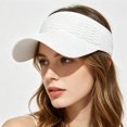 thumbnail image 4 of CSStudio Women's Ponytail Sun Visor Hats, Packable Breathable Summer Visor Caps, Adjustable Lightweight Outdoor Sport Travel Beach Sun Hats, 4 of 6