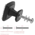 thumbnail image 3 of 4 Pcs Square Cabinet Handle Cupboard Knob Drawer Pulls Handle Abstract Black Floral Grey Drawer Knobs with Screws Furniture Decoration, 3 of 7