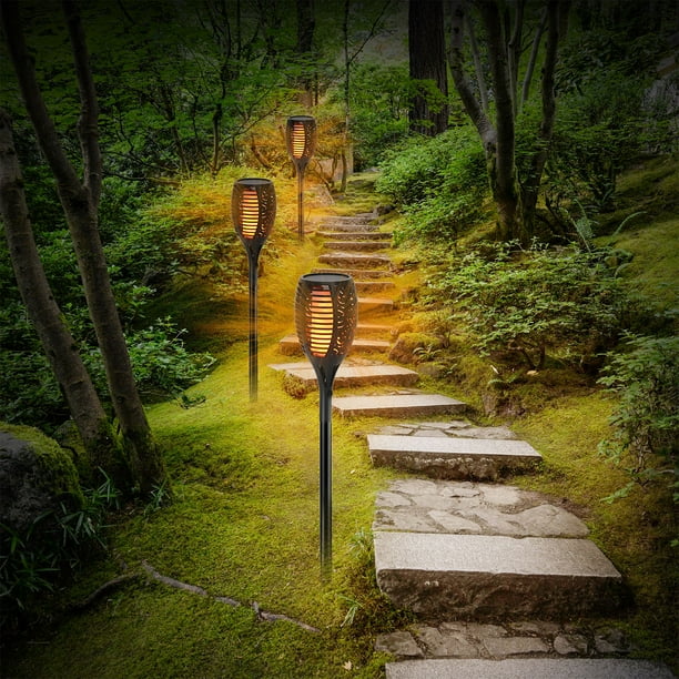 GPCT 96 LED outdoor upgrade solar flame dancing flashing flame