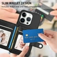 thumbnail image 6 of Magnetic Leather Phone Wallet Case Card Slot Shockproof Flip Back Cover For iPhone 16 15 14 13 12 11 Mini Pro Plus ProMax XR XS XSMax 7Plus 8Plus 7G 8G, 6 of 12