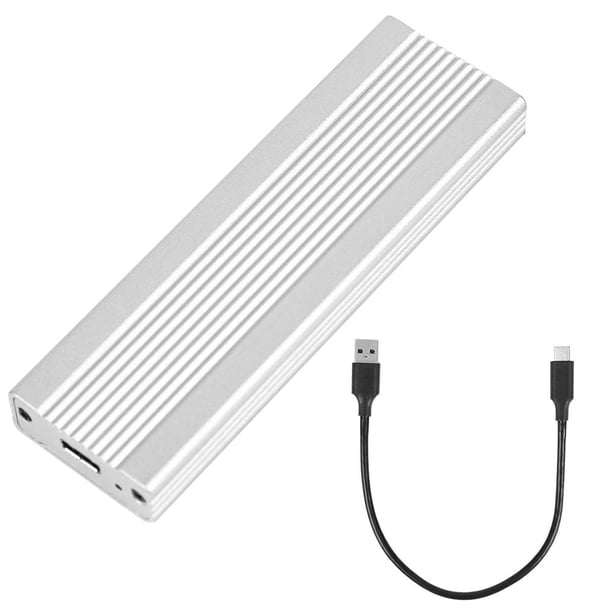 M2 SSD Disk Case Enclosure Hard Drive Box (B-key NGFF -5Gbps+C-A Silver)
