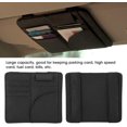 thumbnail image 4 of Lunfar Sun Visor CD Organizer, Multifunctional Car Sun Visor Card Ticket Holder Organizer PU Leather Storage Bag Black, 4 of 5