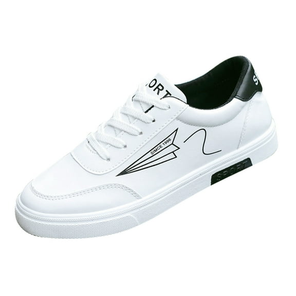 Pimfylm Men Slip Men's Shoes, All Day Sneakers, No Tie Laces White 10
