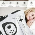 thumbnail image 3 of JEUXUS Video Game Gaming Black White Gamer Throw Blanket Soft Bed Bedding Warm Cozy Plush Flannel Blankets Gifts for Kids Boys Teens, Sofa Couch Bedroom Home Decor, 3 of 6