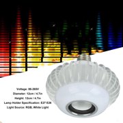 Smart LED Light Bulb With Speaker RGB Color Changing Remote Control E26/E27 Base